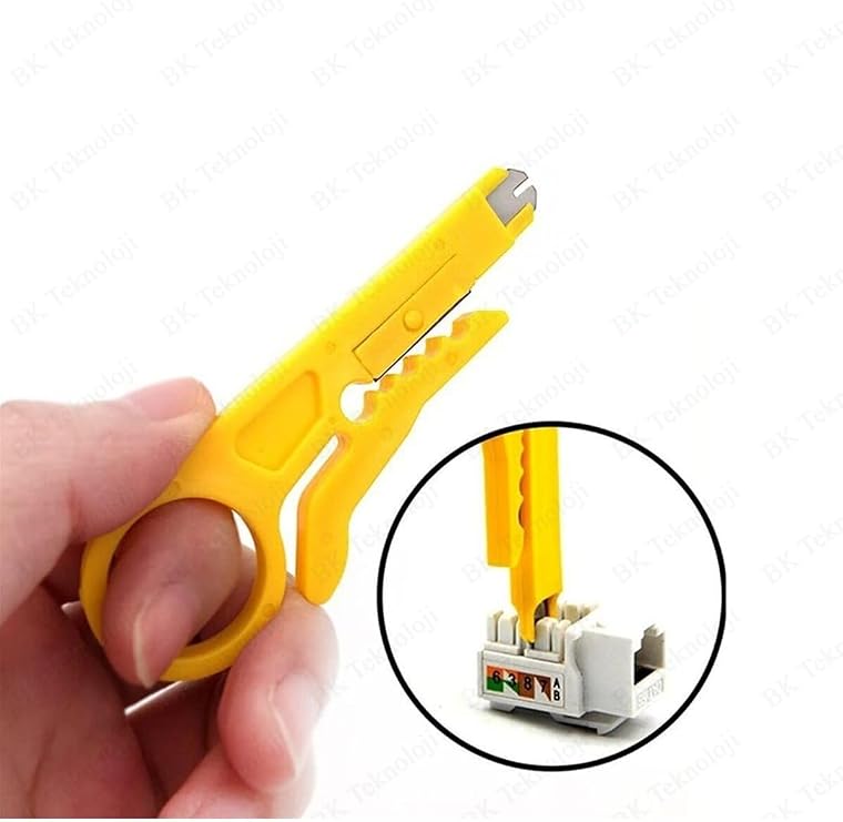 Kablo Soyucu Kep Kep Kablo Soyma Aparatı Krone Bıçağı Stripper Bıçak Crimper Kablo Sıyırıcı, DRKRN2