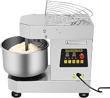 750W Commercial Dough Kneading Machine | 2.6 Gal Stainless Steel Mixer wSpiral Stirring Rod | 100200 RPM for Bread, Pizza, Pasta Dough 110V