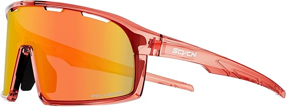 SCVCN Photochromic Cycling Glasses Clear Sports Sunglasses Men Women S145 | Bicycle MTB UV400 Protection Running Mountain Bike Baseball Biking Goggles BMX Fishing Riding Golf Driving Softball