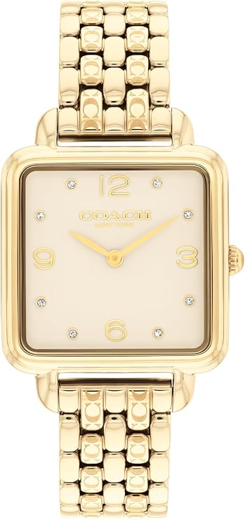 COACH Cass Women's 2H Quartz Watch - Square Stainless Steel Bracelet - Premium Fashion Timepiece - Gift for Her