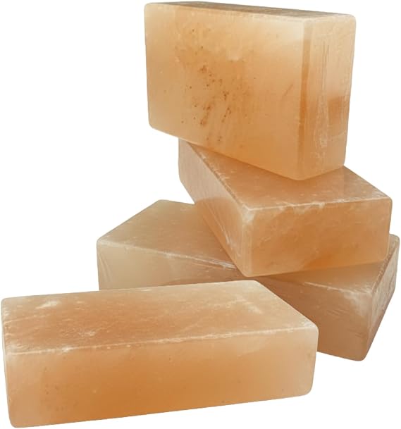 Himalayan Pink Salt Animal Lick Bricks for Livestock and Wildlife - 100% Pure & Natural Feed Salt - 84 Natural Minerals and Trace Elements (Pack of 4 Bricks)