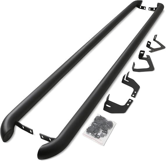 Predator4x4 Matte Black Side Bars Rails Compatible with Ford Transit Custom Tourneo SWB 12-17 Short Wheel Base Van Stainless Steel Sidebars Styling Styling Accessories