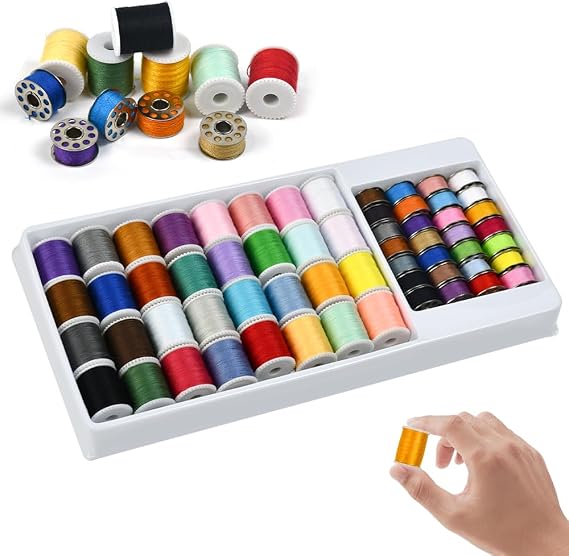 60 Color Sewing Thread Set, Spool Polyester Thread Kit for Sewing Machine