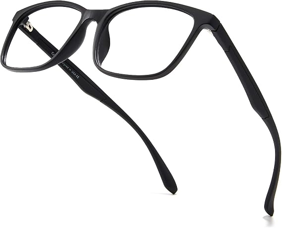 Cyxus 8083 Wellington Shaped Glasses Lightweight TR90, Blue Light Reduction, PC Glasses, UV Protection, Unisex