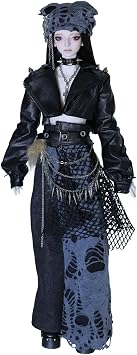 Oueneifs 1/4 Kaerbjd Fullset A Ball Jointed Doll Punk Band Bassist Style Resin Toy for 15+ Year Old