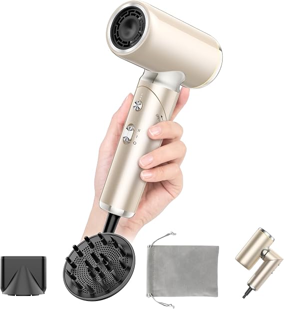 Travel Hair Dryer Dual Voltage for Europe Foldable,1300W