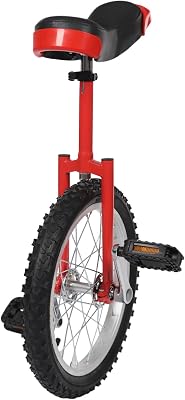 16 inch Unicycle Adjustable Height One Wheel Bike Unicycle for Adults Kids, Outdoor Unicycle Outdoor Sports Fitness Exercise, Exercise Bicycle for Adults