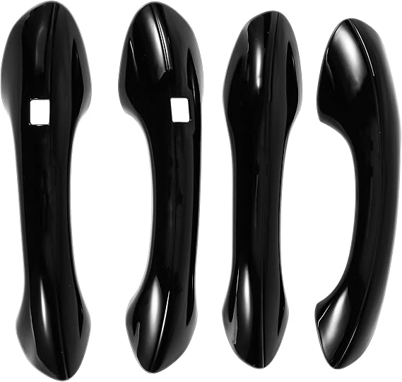 Exterior Door Handle Cover Trim for Hyundai Santa Fe 2019-2023 Door Handle Cover Gloss Black ABS 1 Set
