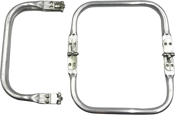 2Pcs Aluminum Purse Frame,Rectangle Purse Hardware with Frame Kiss Lock for DIY Purse Making Supplies & Sewing Bag Clutch Crafts (16x9cm) SH034