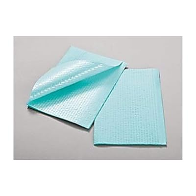 TIDI Products TID 9810508 3-Ply Tissue and Poly Towel, Rib Embossed, White, 13 W x 18 L Pack of 500