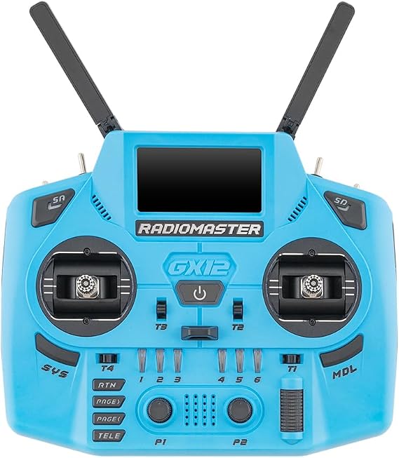 Radiomaster GX12 Crush EXpressLRS Radio Controller (Blue Mode 2)