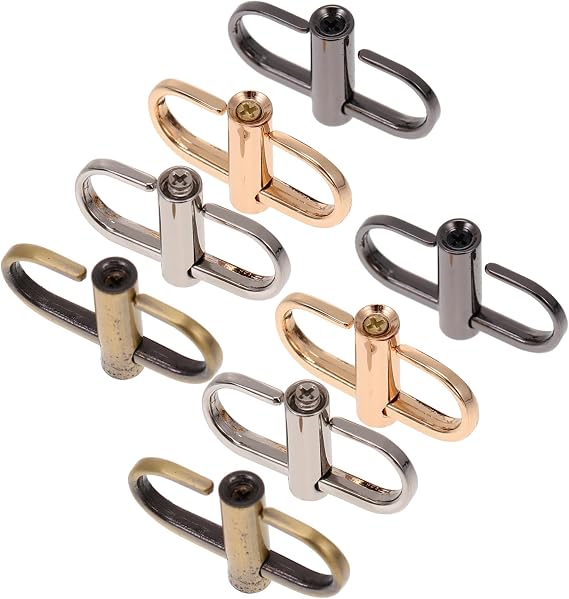 jojofuny 8Pcs Bag Chain Adjustment Buckles Durable Compact Belt Buckles for DIY Multipurpose Strap Adjusters for Shortening Extending Bag Straps and Pet Collars