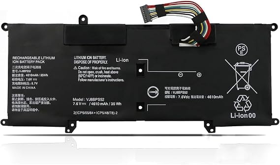 VJ8BPS52 V-J8BPS52 Laptop Battery Replacement for Sony VAIO S11 S13 S14 SX12 SX14 VJPG11C11N VJS132C11W VJS132C11L VJS132C11N VJS132C11T VJS141C11L VJS112C VJS131C VJS141C VJS132C Series(7.6V 35Wh)