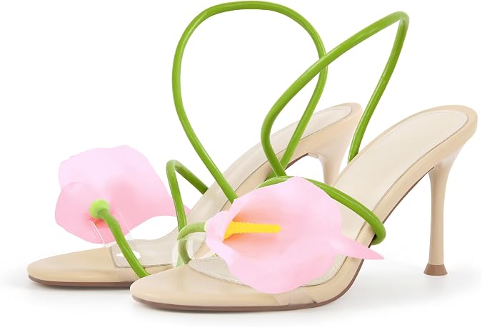 MissHeel Calla Lily Heels for Women Wedding Heels Dressy Shoes