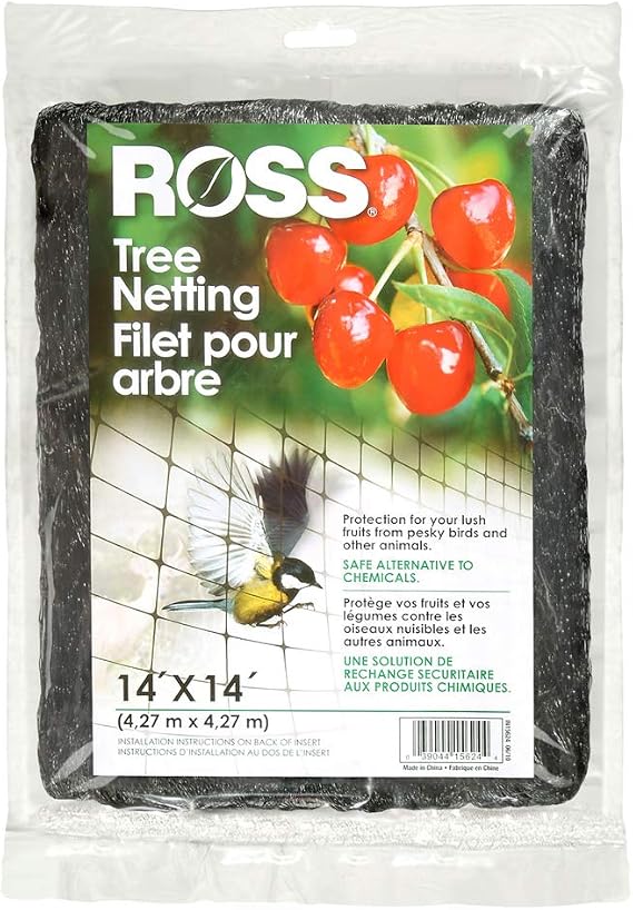 Ross 15624, UV Tree Netting, Garden Protection, 14 X 14, Black