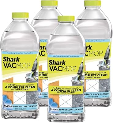 shark VACMOP Multi-Surface Cleaner Refill 4 2-Liter Bottles, 67 Ounce Pack of 4