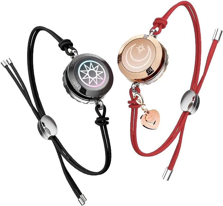 Couple Smart Bracelet Long-distance Touch Love Bluetooth Pairing Valentine's Day Gift Jewelry Set