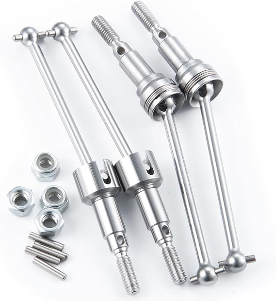 4 Pieces Front and Rear CVD Drive Shafts Dogbone for HBX 1/16 16889A 4WD RC Car Truck Upgrade Accessories