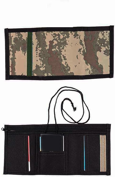 Cüzdan Kamuflaj Desenli Kompakt Tasarım, Tek Ebat, Askklstk4, erkek