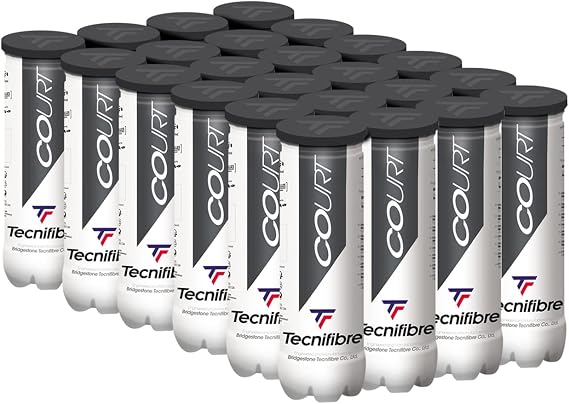 Tecnifibre Court Tennis Balls - Extra Duty - 24 Cans Case (72 Balls)