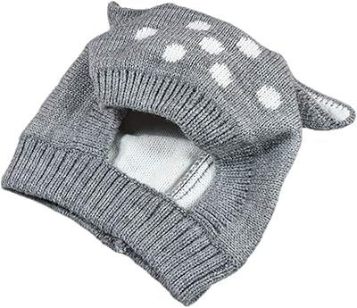 XYX Toddlers Baby Girls and Boys Fleece Lined Crochet Earflap Hats Cute Little Deer Ears Beanie Cap Winter Warm Knit Caps