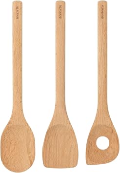 Brabantia 260681 Wooden Utensil Set, Wood