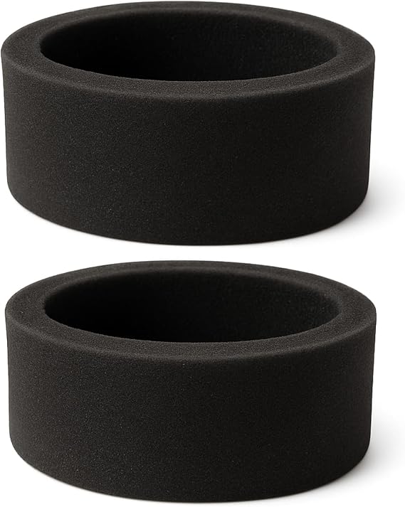 HQRP 2-Pack Foam Outer Circular Filter compatible with Bissell PowerForce Helix 1240, 12401, 12406, 1240R, 1240U, 1240V, 1240W, 12B1, 68C7, 6582, 6583 series Bagless Upright Vacuums