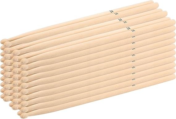 36 Pairs Drum Sticks, 5A Classic Wood Tip Drumstick Bulk, Maple Wood Drum Sticks Set, 16 Inch