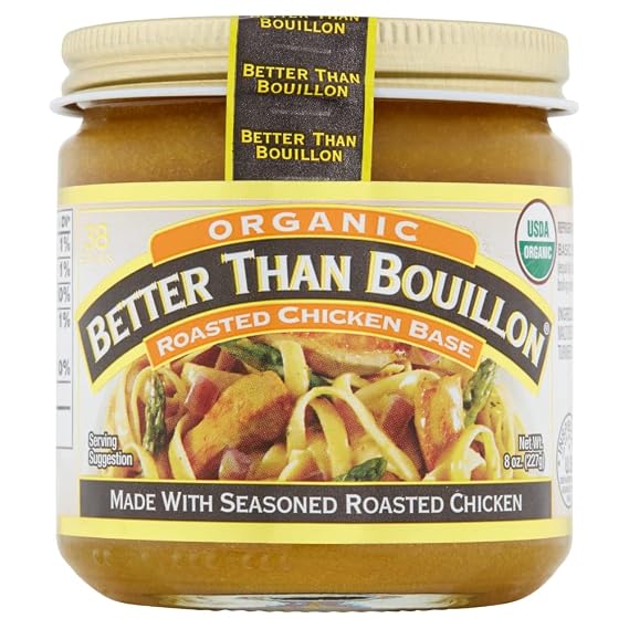 Better Than Bouillon Organic Roasted Chicken Base, 8 oz Glass Jar, 1 ct