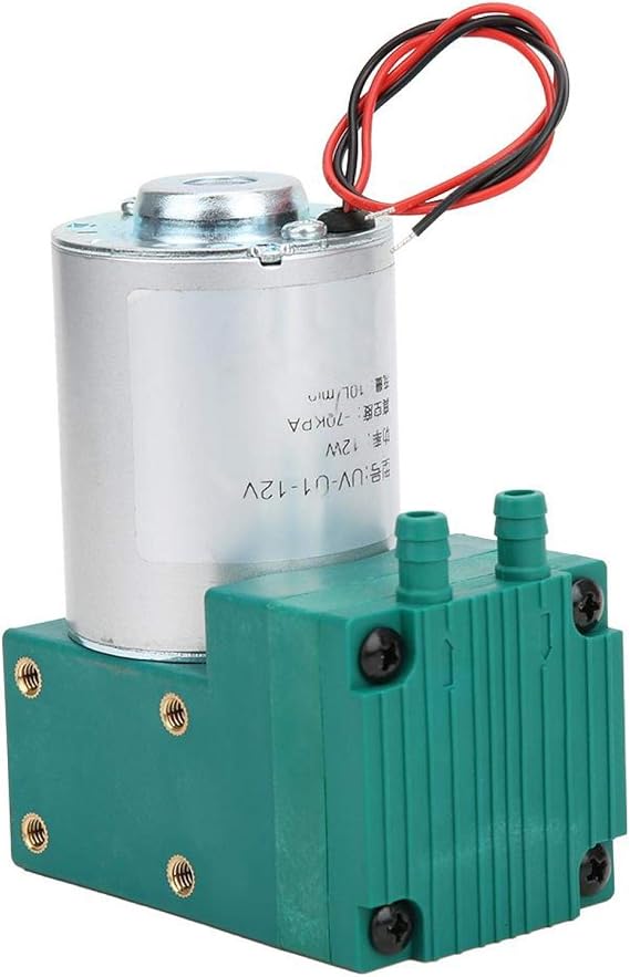 Mini Vacuum Pump Large Low Noise -65-150kpa 12W 10L/min Suitable for Vacuum Adsorption Equipment and DIY Projects(DC12V)