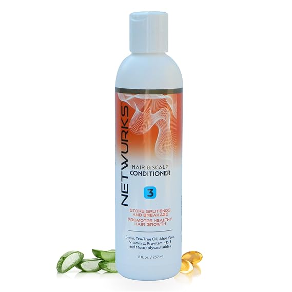 Hair & Scalp Conditioner | Moisturizes, Hydrates, Detangles Hair | Provides Shine & Volume | 8 Oz