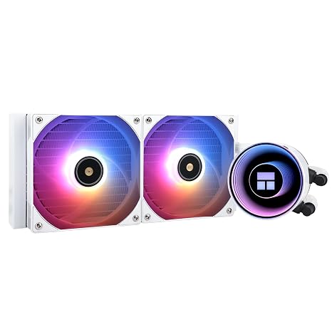 Thermalright Frozen Notte 240 White ARGB V2 Water Cooling CPU Cooler, 240 Specification CPU Liquid Cooler,Double PWM Fans, S-FDB Bearings, Suitable for AMD:AM4/AM5, Intel LGA 1851/1700/115X/1200/2011