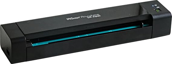 IRIScan Anywhere 6 Black Portable WiFi Duplex Document Scanner with OCR, 15 PPM Battery-Powered Scanner for Windows, Mac, iOS and Android, Readiris PDF Included