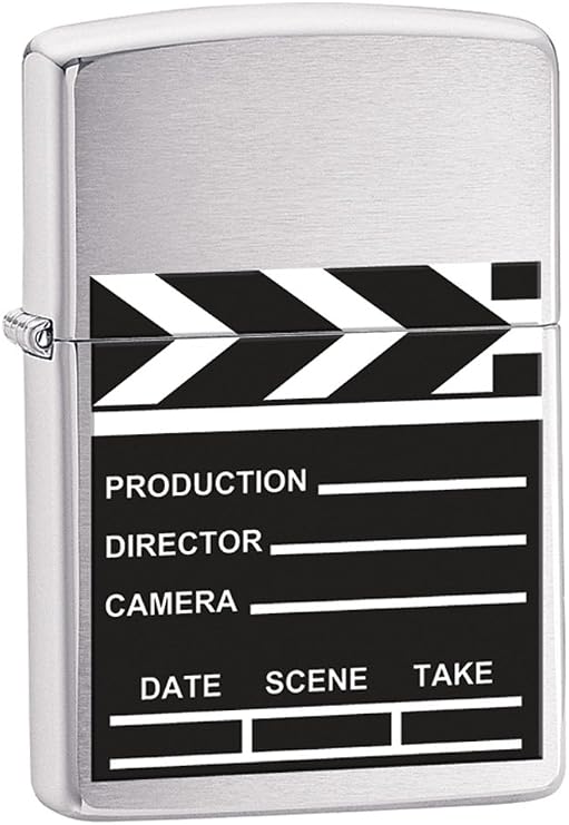 Zippo Movie Take Brushed Chrome Lighter