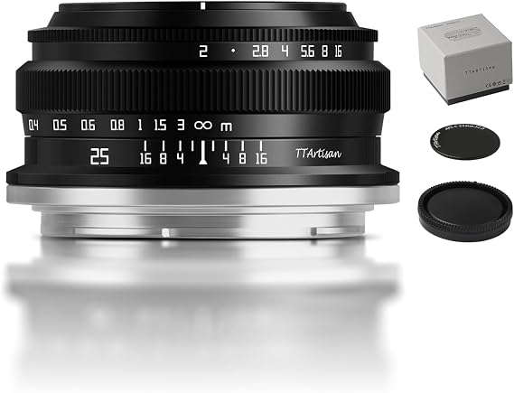 TTARTISAN APS-C 25mm F2 Metal Bodied Mirrorless Camera Lens Compatible with Z Mount Z5 Z6 Z7 Z6II Z7II ZFC Z30 Z50 Z9