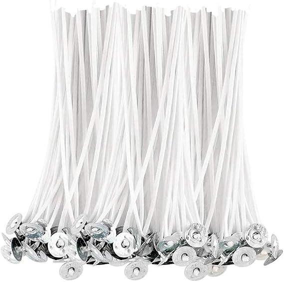 BEADNOVA Candle Cotton Wicks 4 Inch 150pcs Short Candle Making Wicks for Making DIY
