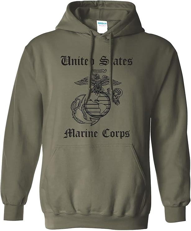 zerogravitee United States Marine Corps Adult Hooded Sweatshirt