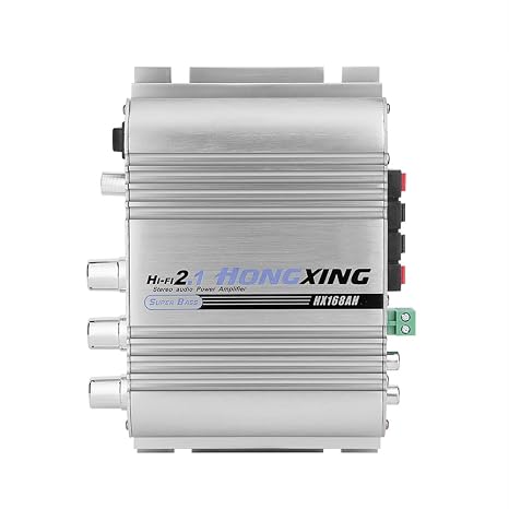 Home Audio Amplifier, Dual Channel Mini Portable Power Stereo Sound Audio Mini AMP for Car Audio, Home Theater, Computer Speakers