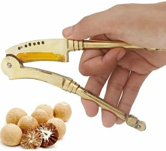 Original Brass SUPARI Cutter, Betel NUT Cutter, SUDI, Cyan Cutter Saroti (15 cms)