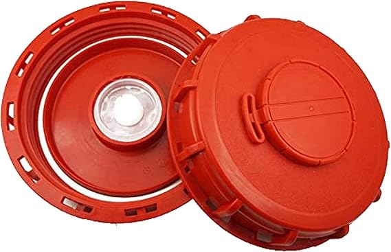 AUXPhome (Pack of 2) Heavy Duty Gallon IBC Tank Lids, IBC Lid Tote Fittings Water Tank Cap Cover, IBC Tank Adaptor, IBC Tote Lid Cover/Water Cube Liquid Storage Tank Pods Totes Cap with Vented