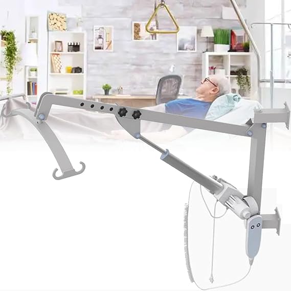Hoist for Lifting Elderly Transfer Machine, Transfer Sling for Lifting Disabled People, Electric Transfer Patient Hoist Lift, Multifunctional Seat Lift Assist Devices (Wall-mounted, A)