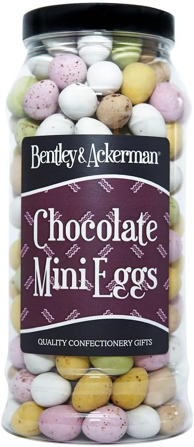 Chocolate Mini Eggs - (660g) Original Mini Eggs in a Gift Jar by Bentley & Ackerman's Sweet Shop.