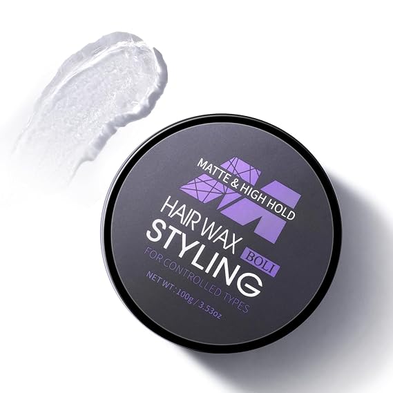 BOLI Hair Styling Wax for Men, All Day Strong Hold Gel, 100g