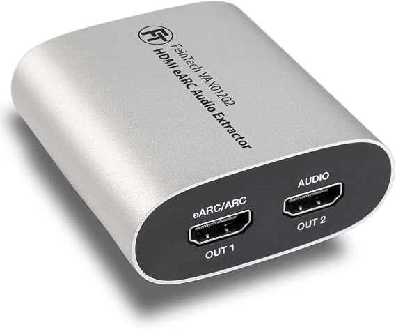 FeinTech VAX01202 HDMI eARC Audio Extractor Splitter 1x2