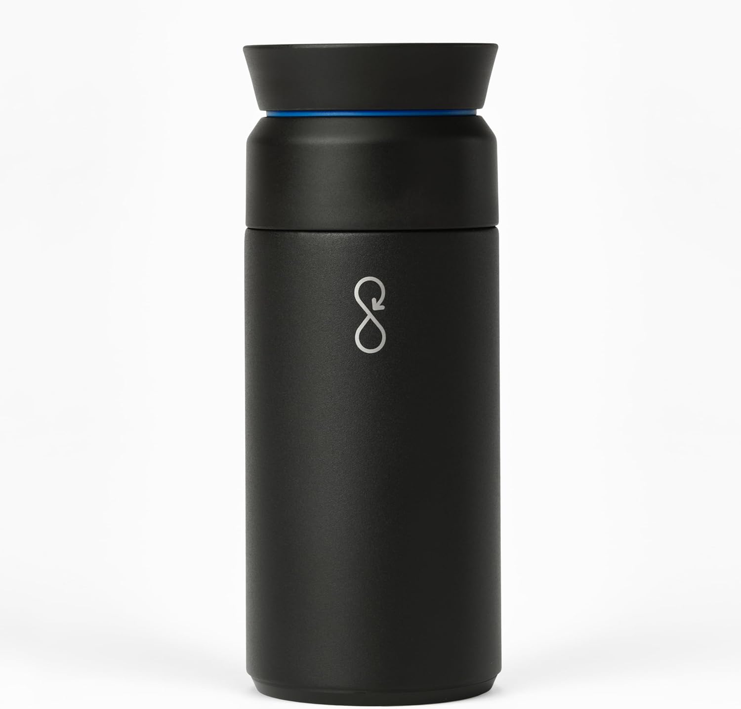 Ocean Bottle Brew Flask 350ml | Insulated Travel Flask for Hot & Cold Drinks | Recycled Stainless Steel | Sustainable, Eco Friendly Gift Obsidian Black
