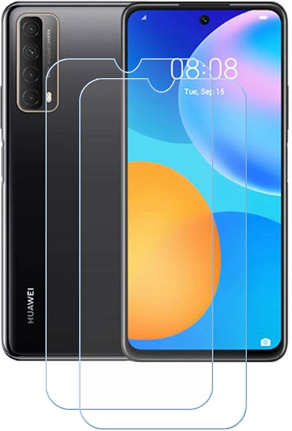 FZZ (2-Pack) Screen Protector for Huawei Y7a, Anti Scratch 9H Hardness Protective Film Premium HD Clarity Tempered Glass Friendly Designed for Huawei Y7a (6.67")