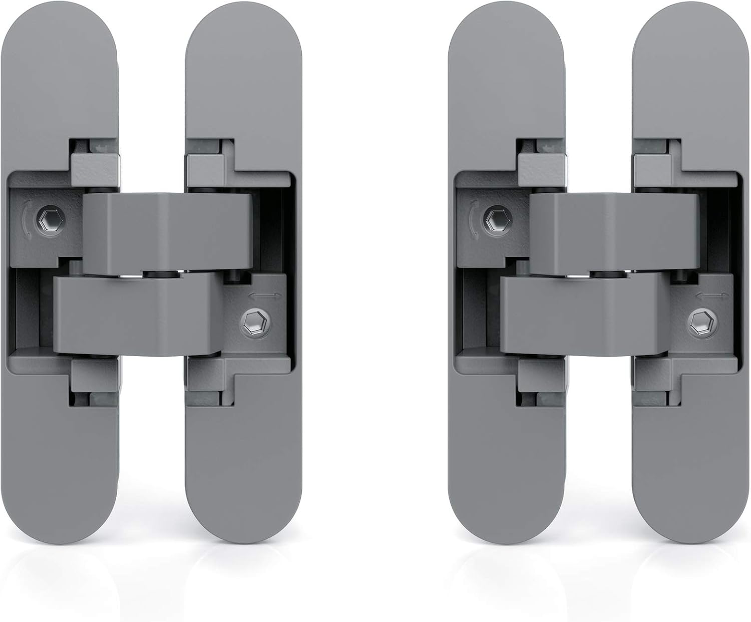 Emuca Invisible Hinge, 40 kg, Grey