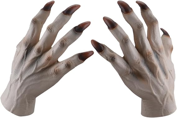 STYLER Halloween Monster Hand Gloves for Adults Zombie Gloves for Teens Dress Cosplay Halloween Easter Party