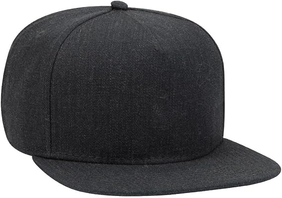 OTTO Square Flat Visor SNAP 5 Panel Pro Style Snapback Hat