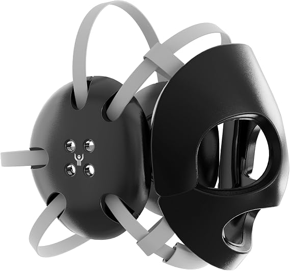 Great Call Athletics | Wrestling Face Guard & Classic Headgear Combo Pack | Universal Fit Head Gear Broken Nose BJJ Black Set
